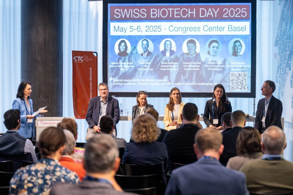 Takis at Swiss Biotech Day 2025 with ITA Bern